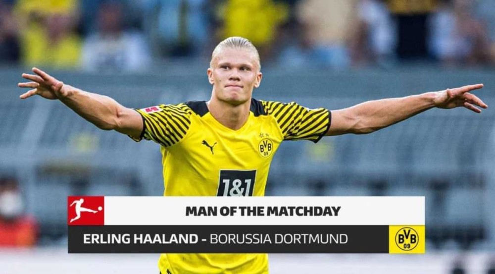  哈兰德蝉联德甲月度最佳球员  